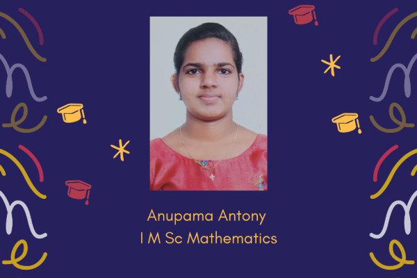 Congratulations to Ms. Anupama Antony
