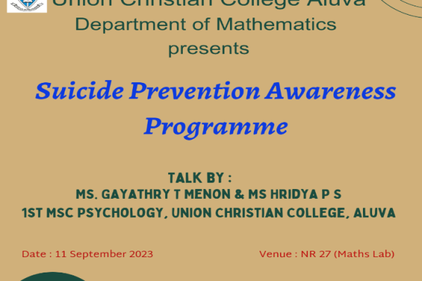 Suicide Prevention Awareness Programme