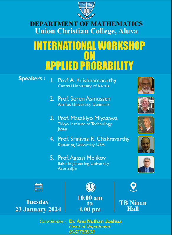 International Workshop on Applied Probability.