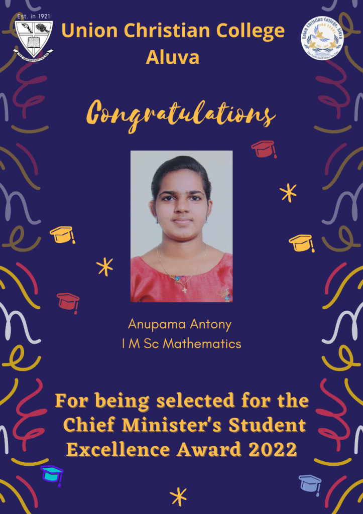 Congratulations to Ms. Anupama Antony