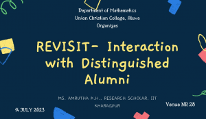 Revisit – Interaction with Distinguished Alumni