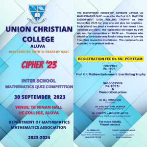 CIPHER 2023